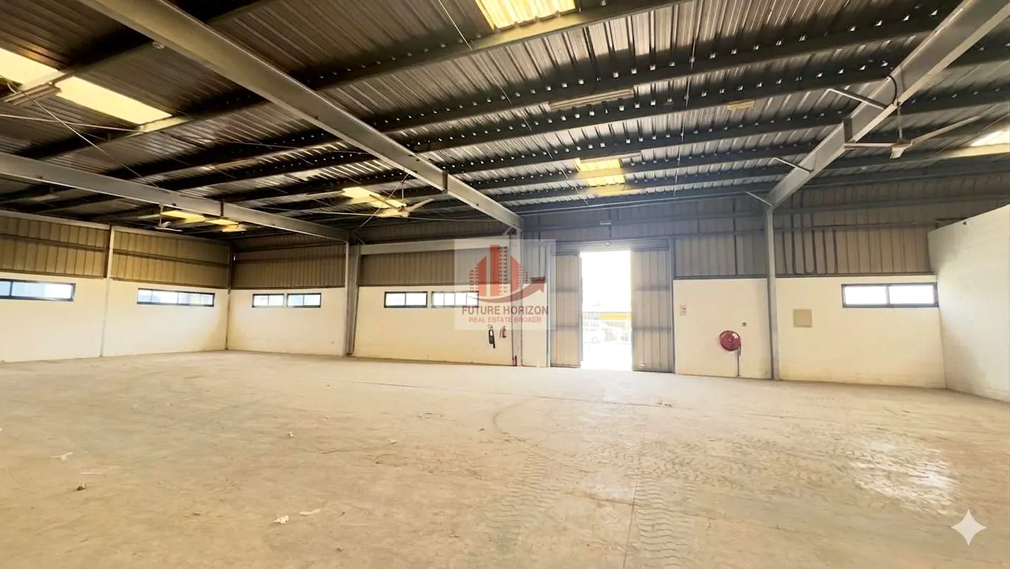 20,370 SQFT Warehouse with Open Yard ,Built-in Office and Container Loading Area for rent in Ras Al Khor Ind Area 2 (TAX-FREE)